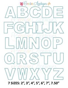 the alphabet cutout is shown in three different sizes and shapes, including letters with numbers