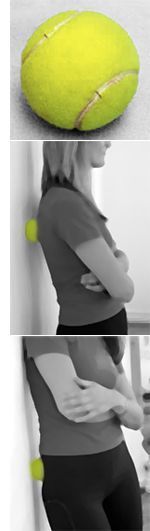 Tennis Ball Self Massage Technique - My massage therapist recommended this for… Self Massage, Joints Pain Relief, Body Pain, Massage Techniques