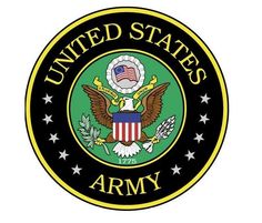 the united states army seal with stars and an eagle