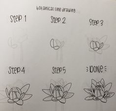 step by step instructions on how to draw flowers