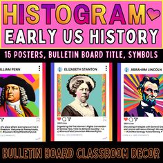 an advertisement for the bulletin board classroom with pictures of women and men in different colors