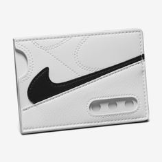 The design of this wallet was inspired by a shoe that has reigned supreme since the '90s. The wallet features a sleeve for storing cash and five slots for your cards and ID. White Rfid Blocking Card Holder For Daily Use, Trendy White Wallet With Card Slots, Trendy White Wallets With Card Slots, Trendy White Rectangular Wallet, Trendy White Rectangular Card Holder, White Card Holder With Interior Slots For Everyday Use, White Card Holder With Interior Slots, White Rectangular Card Holder With Slots, White Rectangular Card Holder With Card Slots