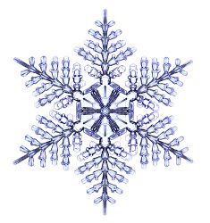 a snowflake is shown on a white background