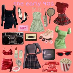 90s Mood Board Aesthetic, Artsy Vintage Outfits, 90s Fancy Dress, 1990s Aesthetic, 90s Disco, 90s Theme Party Outfit, 90s Party Outfit, Bbq Birthday, 90s Theme Party