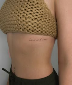 Small Rib Tattoos, Wörter Tattoos, Rib Tattoos For Women, Writing Tattoos, Classy Tattoos, Small Hand Tattoos, Tattoo Script