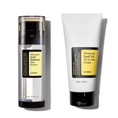 COSRX Glass Skin Ritual- Snail Dual Essence + Snail Cream Tube- Complete Glowing Skin, Snail Mucin Essence, Niacinamide, Moisturizing & Repairing Cream for Sensitive Skin, Korean Skincare (As an Amazon Associate I earn from qualifying purchases) Snail Mucin Essence, Skin Korean, Skin Radiance, Hydrating Serum, Repair Cream, Glass Skin