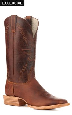 Hondo Men's Falcon Rust Oil-Tanned and Rust Brown Square Toe Cowboy Boots Traditional Brown Boots For Western-themed Events, Traditional Snip Toe Boots For Rodeo, Traditional Snip Toe Boots For Ranch, Traditional Brown Boots With Round Toe, Traditional Leather Boots For Ranch, Traditional Snip Toe Boots For Western-themed Events, Cinch Jeans, Square Toe Cowboy Boots, Buckaroo Boots