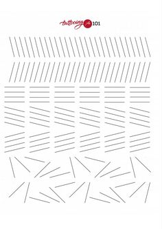 an image of the lines that are used to make a pattern for a quilt or pillow