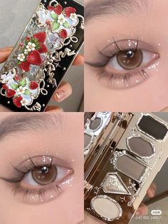 Flower Knows Makeup Palette, Flower Knows Eyeshadow Palette, Flower Knows Makeup Look, Flower Knows Makeup Tutorial, Flower Knows Eyeshadow, Flower Knows Makeup Brand, Princess Jewelry Box, Flower Knows Strawberry Rococo, Flower Knows Makeup