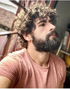 White Hair Men, Very Short Hair Men, Curly Beard, Mens Hairstyles Curly, Long Hair Beard, Beard Styles Short, Men Haircut Curly Hair, Big Beards, Short Beard