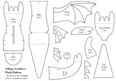 an image of paper crafting templates for cutting out toothbrushes and other items