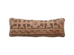 an old rug pillow on a white background