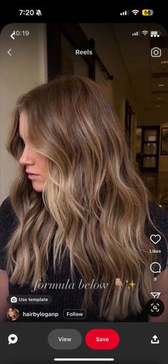 Rambut Brunette, Brown Hair Inspo, Bronde Hair, Brunette Hair With Highlights, Dirty Blonde Hair, Brunette Balayage Hair, Honey Blonde Hair