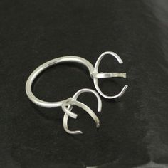 Irregular Ring, Silver Ring, 925 Silver Ring, Women Ring, New Year Ring, Gift For Her, prong claw ring, Halloween Offer, adjustable Silver Ring, Valentine Gifts, Engagement, Gift For MOM, Gift For Girls, stackable Rings, DIY settings, Best Seller, Silver Prong Ring, Craft Supplies & Tools, Settings & Bezels 925 sterling solid silver adjustable ring collet Irregular raw gemstone metal casting for setting blank component prong claw for ring making Description : Metal: 925 Solid Sterling Silver Typ Vacation Crafts, Diy Ring, Claw Ring, Raw Stone Ring, Ring Settings, Claw Setting, How To Make Rings, Diy Rings, Stone Setting