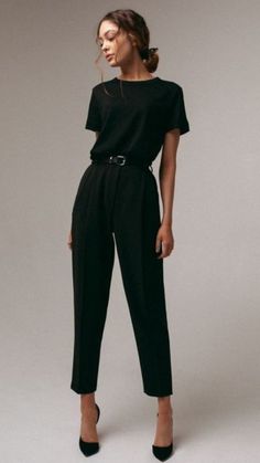 Woman In Black, Summer Work Outfits, Mode Casual, Stylish Work Outfits, Casual Work Outfits, 가을 패션, Work Outfits Women, Work Wardrobe, Professional Outfits