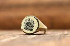 Celebrate the spiritual grandeur of Indian Jayanti with our Custom Engraved Indian Jayanti Gold Signet Ring. This round-shaped gold ring is meticulously engraved with the image of a Hindu deity, commemorating the spiritual celebrations and Jayanti festivals that honor the gods and goddesses of Hinduism. Crafted with precision and care from premium gold, this ring is not only a piece of jewelry but a profound expression of faith and cultural pride. Ideal for devotees, spiritual enthusiasts, or an Gold Spiritual Signet Ring For Anniversary, Spiritual Yellow Gold Signet Ring, Spiritual Yellow Gold Signet Ring Gift, Personalized Spiritual Gold Rings, Spiritual Hallmarked Signet Ring Gift, Ceremonial Gold Engraved Ring, Spiritual Brass Engraved Ring For Anniversary, Gold Spiritual Signet Ring As A Gift, Spiritual Engraved 14k Gold Ring