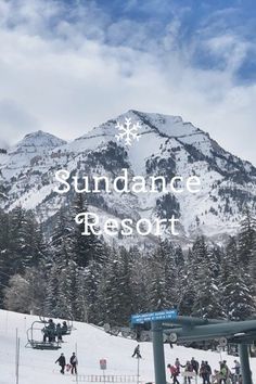 people are skiing and snowboarding on the slopes at sundance resort in colorado