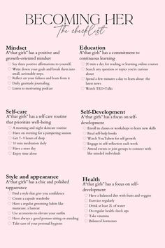 Health Improvement Tips, Checklist Ideas Journal, Self Growth Routine, Start Your Life Over, 2025 Vision Board Checklist, Tips For A Better Life, Guide To Glow Up, Glow Up For 30 Year Olds, How To Reset My Life