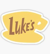 luke's stars hollow, confection sticker on a white background with the words luke's