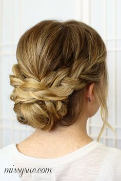 Snacks Aesthetic, Braided Updos, Braided Bun Hairstyles, Up Dos For Medium Hair, Fishtail Braid, Updos For Medium Length Hair, Hair Styles 2017, Low Bun