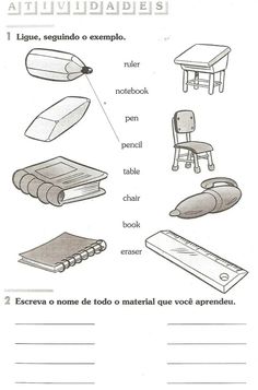 an activity sheet with instructions on how to use the chair and other items for reading