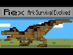 a pixel art survival video game with an image of a t - rex walking in the grass