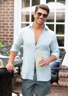 Introducing our remarkable linen button-up collection for men, meticulously handcrafted in Italy. Made from the finest quality linen, they offer unmatched breathability and comfort, perfect for those warm summer days. Each shirt is adorned with lustrous mother of pearl buttons, adding a touch of opulence and sophistication. With a relaxed yet tailored fit, these shirts effortlessly exude a refined sense of style. Whether worn casually or dressed up, our linen button-up collection is the epitome Unstructured Linen Shirt For The Beach, Unstructured Linen Beach Shirt, Unstructured Linen Shirt For Beach, Fitted Linen Beach Shirt, Fitted Linen Shirt For Beach, Swim Brands, Mother Of Pearl Buttons, Pearl Buttons, Linen Shirt