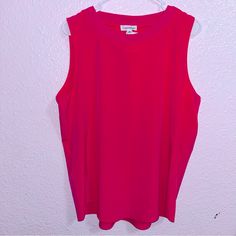 Brand New Very Bold Pink Women’s Xl Tank Top Womens Calvin Klein, Pink Color, Tank Tops Women, Calvin Klein, Tank Top, Womens Tops, Tank Tops, Brand New, Pink