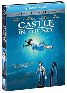 castle in the sky on blu - ray with dvd cover art and artwork by studio ghibli