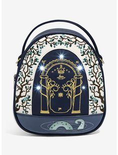 The Lord of the Rings Moria Light-Up Mini Backpack Lord Of The Rings Moria, Embroidered Trees, The Dwarves, Sanderson Sisters Hocus Pocus, Into The West, Disney Pixar Up, Ring Bag, The Lord Of The Rings, Loungefly Disney