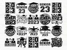 graduation svt cut files for the class of 2012 and 2013, with numbers that spell out