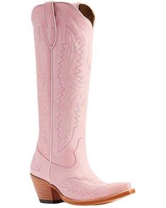 Ariat Women's Casanova Western Boots - Snip Toe Women's Cowboy Boots, Pink Cowboy Boots, Pink Cowgirl Boots, Western Embroidery, Twisted X Boots, Boot Barn, Wedding Boots, Pink Boots, Cowboy Boots Women