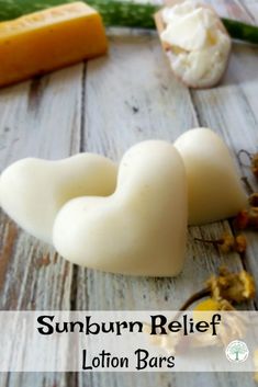 Homemade Lotion Bars, Lotion Bars Recipe, Sunburn Relief, Salve Recipes, Diy Lotion, Natural Acne Remedies, Skin Natural Remedies, Homemade Lotion, Homemade Soap Recipes