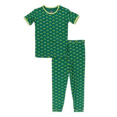 KicKee Pants Print Short Sleeve Pajama Set - Ivy Mini Trees | Stylish Sleepies offer designs that make bedtime beautiful. Boys Pjs, Pants Print, Kickee Pants, 5 Kids, Boys Pajamas, First Look, Printed Shorts, Pajama Set, Ivy