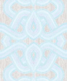 an abstract blue and white pattern on wood