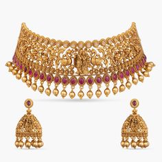 Keyur Antique Choker Set Antique Choker, Choker Sets, Indian Choker, Indian Choker Necklace, Beads Style, Indian Jewellery Design, Gold Fashion Necklace, Choker Set, Gold Jewelry Necklace