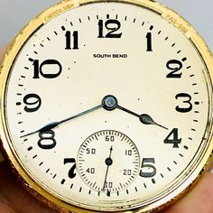 Antique South Bend pocket watch,size 16 ,19 jewels ,open face with clear display on the back showing watch movement,serial number 889151,adjusted for temperature and 4 positions, This is used as a salesman sample to show the buyers what the movement looks like,as you can see clearly,the watch is in excellent condition. . This watch has been serviced recently,as pocket watch service costs $150 these days,you are saving service cost for the first 2 years. These watches are 100 years old,we check t Antique Round Pocket Watch With Subdials, Classic Round Self-winding Pocket Watch, Classic Self-winding Round Pocket Watch, Round Pocket Watch With Subdials For Anniversary, Collectible Chronometer Pocket Watch, Pocket Watch Chain, Open Face, South Bend, Watch Movement