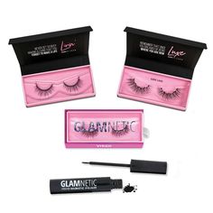 Lust, Love, Lasvish, Lush, and Luxe, Our Magnetic Lash Kit Is One Of Kind And Beautiful Baby! You'll Also Save A TON Of Cash :) Get Over 30 Uses With NO GLUE! Almond Eyes, Black Lashes, Taste The Rainbow