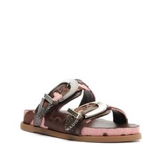 Edgy Flats, Sporty Sandals, Sporty Sandal, Athleisure Wear, Calf Hair, The Cool, Flat Sandals, Athleisure, Leather Sandals