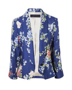 Batik Blazer, Cropped Blazer Jacket, Women's Blazers, Floral Blazer, Cropped Blazer, Womens Blazers, Zara Jackets, Blazers For Women, Zara Women