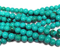 These high quality chinese turquoise beads are made from natural polished turquoise stones. The color is natural and not dyed.Priced per 15.5 to 16 inch strand, approximately 40 beads per strand.Product  ID ( SKU ) :      E213-4Bead hole sizes:4mm :   about 0.5 - 0.8mm6mm, 8mm, 10mm, 12mm :  about 1mmThe bead size and color may vary slightly. See the Shop:www.etsy.com/shop/GiftsJoyonEtsy Howlite Stone, Carnelian Beads, Tourmaline Beads, Turquoise Howlite, Crazy Lace Agate, Genuine Turquoise, Creative Jewelry, Tube Beads, Wholesale Beads