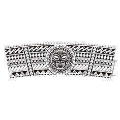 a black and white drawing of a headband with an ornament on it