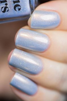 Hygge Blue Nails With White Tips, Light Blue Prom Nails, Glitter Blue Nails, Nails Blue Short, Blue Nails With Flowers, Blue Nails With White, Nails Blue Dress, Nails Blue And Silver, Royal Blue Prom Nails