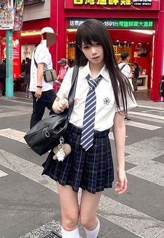 School Uniform Fashion, Japan Aesthetic, Uniform Fashion, Girls Boots, Face Claims, Taiwan, Asian Beauty, Logo Design