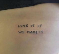 a woman's stomach with the words love it if we made it written on it