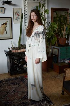 Vilshenko Resort 2018 Fashion Show Runway Collection, Long Sleeve Maxi Dress, Flare Pants, Bohemian Style, Photo Shoot, Women Fashion, High Fashion