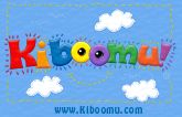 the word kiloomu is made up of colorful letters and clouds on a blue background