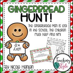 gingerbread hunt with the gingerbread man is lost in the school