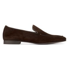 A sophisticated slip on that evokes the high life on Capri, St. Barts or the Riviera. Made from silky soft Italian calf suede with hand stitched vamp and trimmed with tonal calf, the Beamon is unlined for a lightweight and flexible construction that feels great barefoot or with no-show socks. The thin profile leather sole has rounded edges and features a stacked leather heel with quarter rubber. Wear with our Dark Brown Suede Belt or Dark Brown Woven Suede Belt. Formal Belts, Formal Accessories, St Barts, Suede Belt, Woven Belt, Shoe Tree, High Life, No Show Socks, Brown Suede