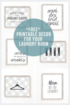 free printable decor for your laundry room